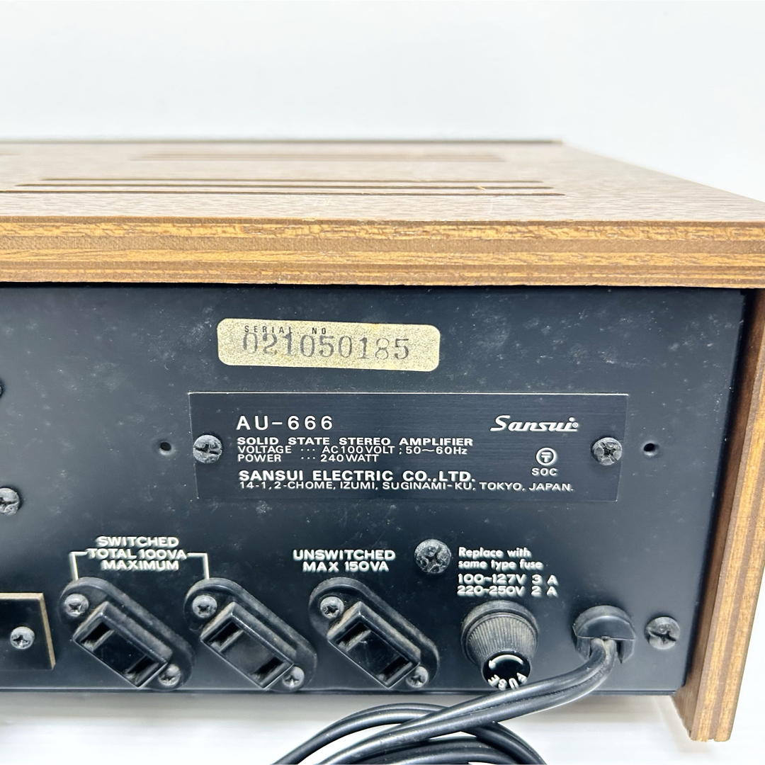 希少動作品 SANSUI プリメインアンプ AU-666 山水の通販 by 希少動作品 SANSUI プリメインアンプ AU-666 山水の通販 by