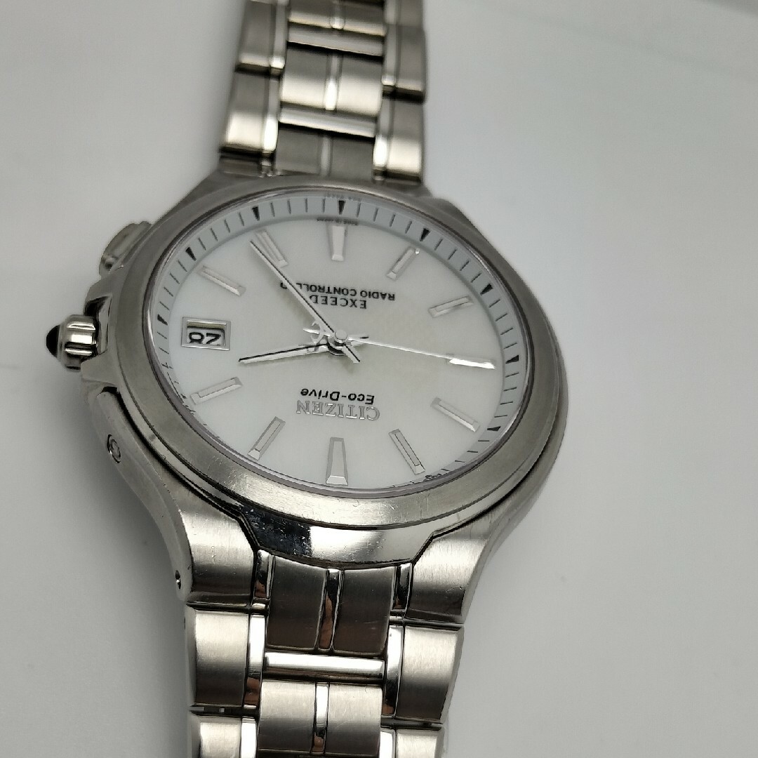 CITIZEN - 高級白蝶貝文字盤 シチズン エクシード 電波ソーラー CITIZEN - 高級白蝶貝文字盤 シチズン エクシード 電波ソーラー