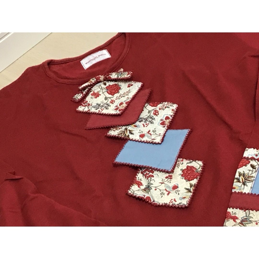 KANEKO ISAO - ☆美品 ワンダフルワールド リボン 花柄 KANEKO ISAO - ☆美品 ワンダフルワールド リボン 花柄