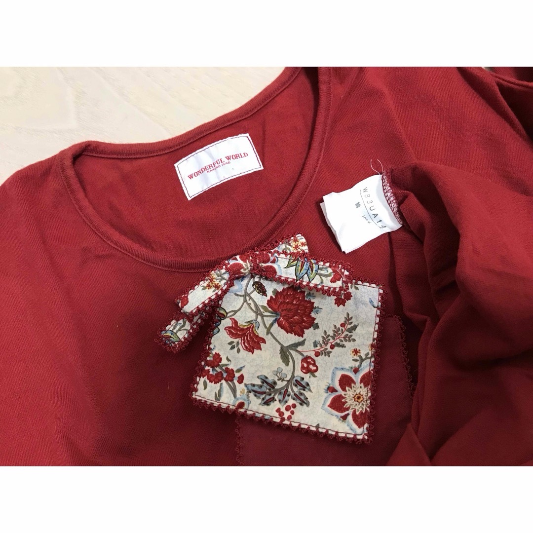 KANEKO ISAO - ☆美品 ワンダフルワールド リボン 花柄 KANEKO ISAO - ☆美品 ワンダフルワールド リボン 花柄