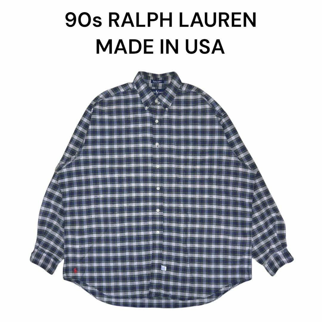 Ralph Lauren - USA製90s RALPH LAUREN The Big Oxford 裾ポニー Ralph Lauren - USA製90s RALPH LAUREN The Big Oxford 裾ポニー