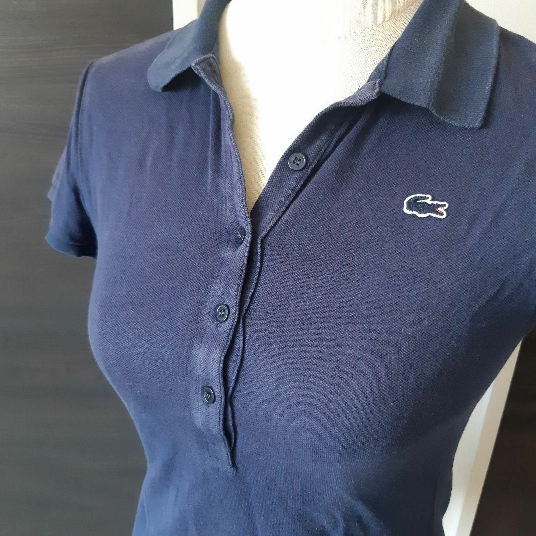 LACOSTE - LACOSTE 刺繍ロゴ 半袖ポロシャツ サイズ36の通販 by LACOSTE - LACOSTE 刺繍ロゴ 半袖ポロシャツ サイズ36の通販 by
