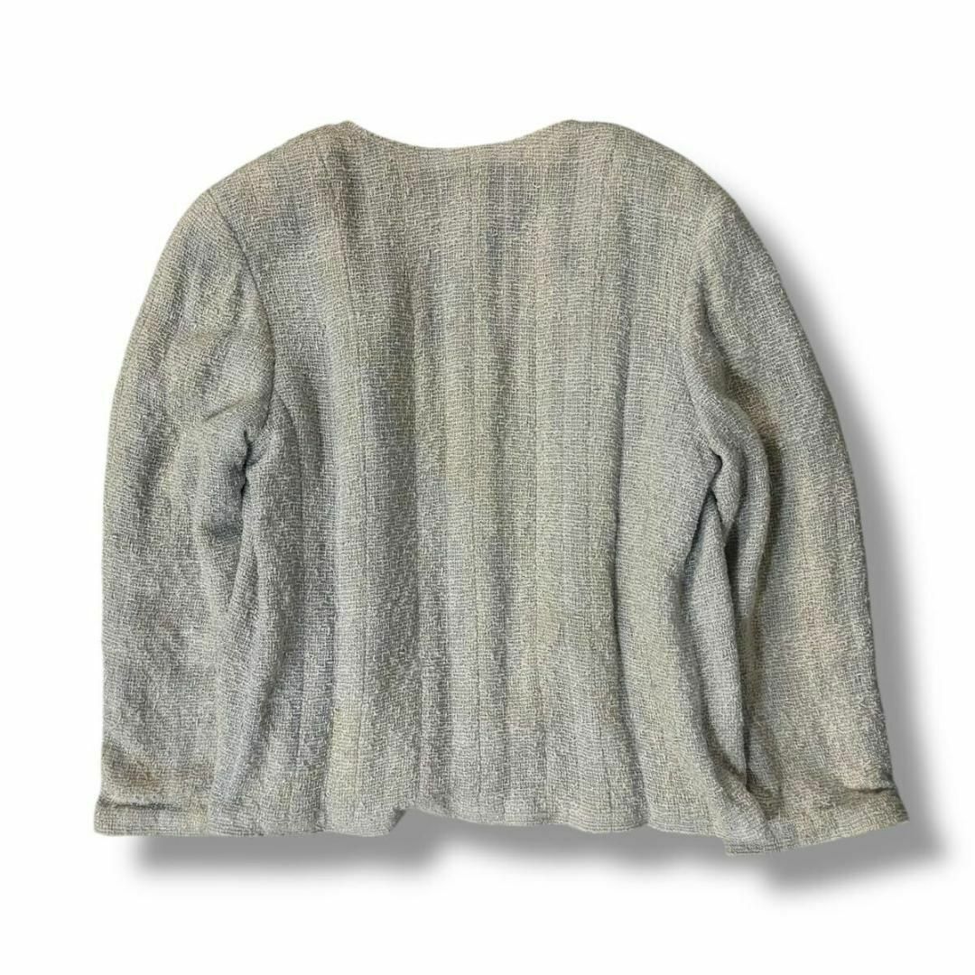 CHANEL - 【希少品】CHANEL コットン リネン ノーカラー CHANEL - 【希少品】CHANEL コットン リネン ノーカラー