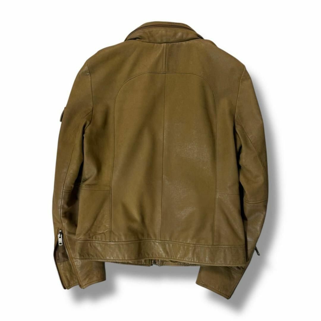 AVIREX - 【美品】AVIREX ラム レザー ライダース ブラウン AVIREX - 【美品】AVIREX ラム レザー ライダース ブラウン