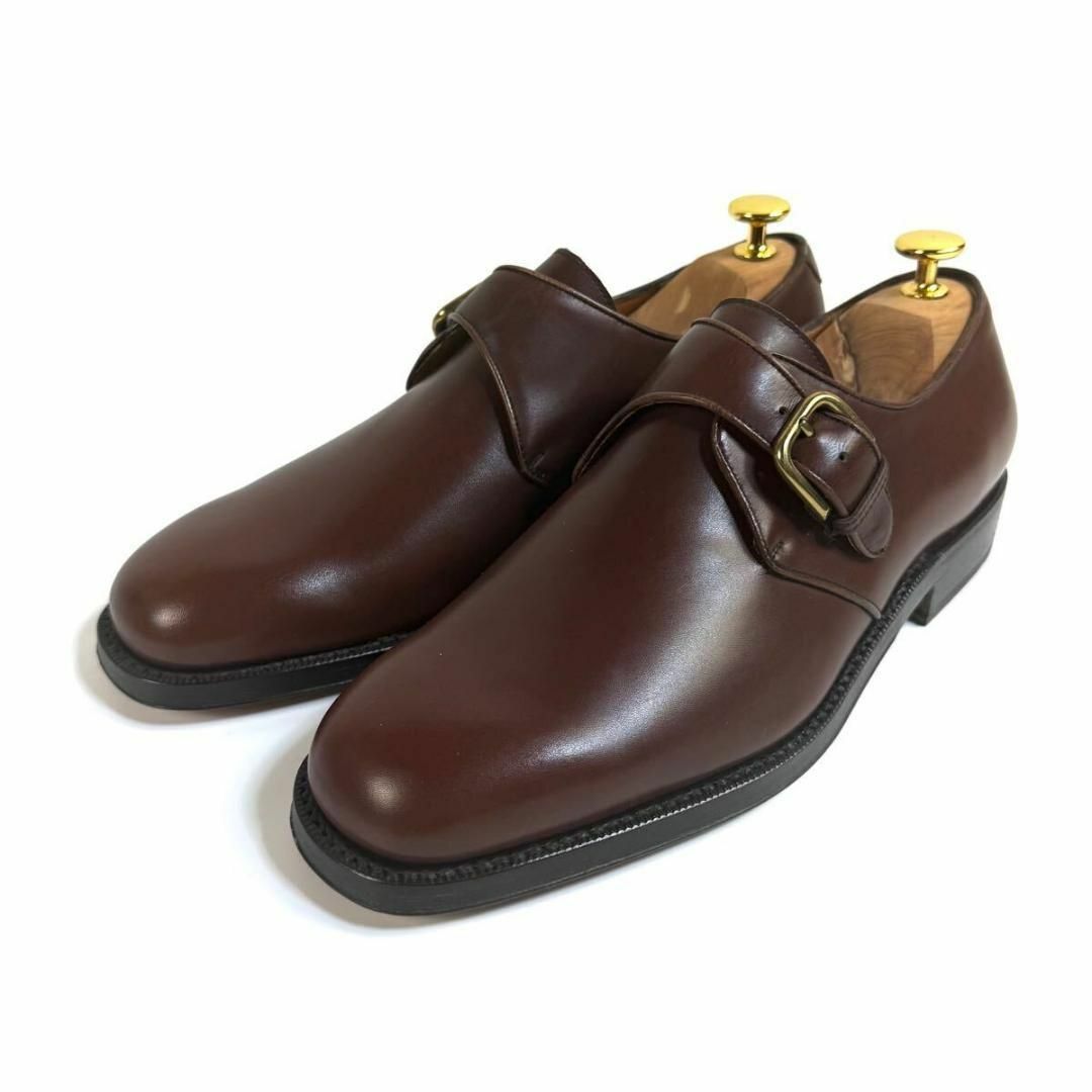 Salvatore Ferragamo - 【極美品】フェラガモ レザー モンク Salvatore Ferragamo - 【極美品】フェラガモ レザー モンク