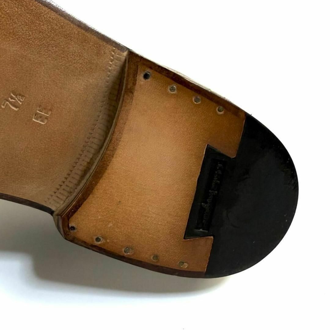 Salvatore Ferragamo - 【極美品】フェラガモ レザー モンク Salvatore Ferragamo - 【極美品】フェラガモ レザー モンク