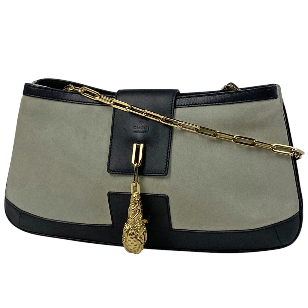 GUCCI - グッチ タイガーヘッド チェーン ショルダーバッグ GUCCI - グッチ タイガーヘッド チェーン ショルダーバッグ