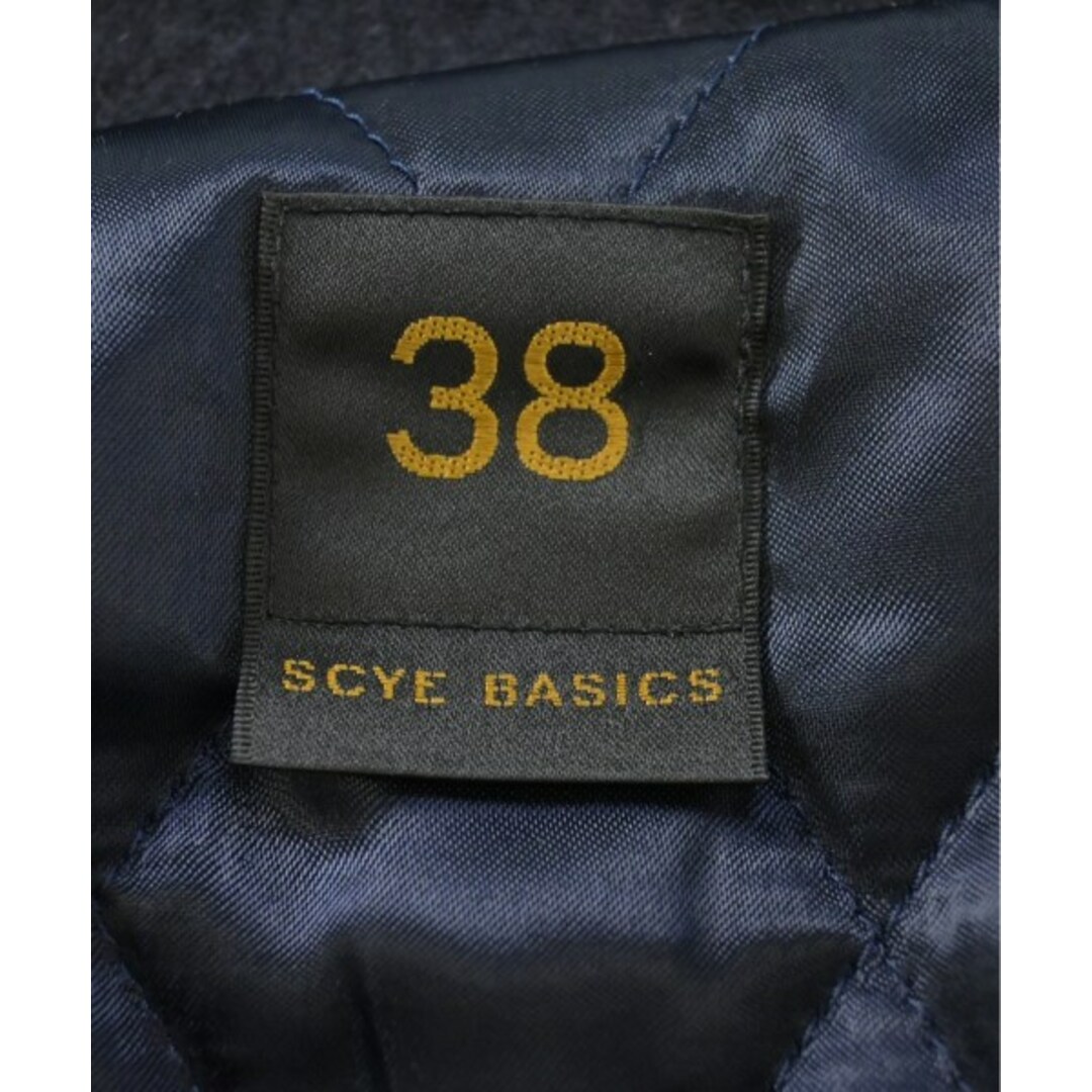 SCYE BASICS - SCYE BASICS ダッフルコート 38(M位) 紺x黒x SCYE BASICS - SCYE BASICS ダッフルコート 38(M位) 紺x黒x