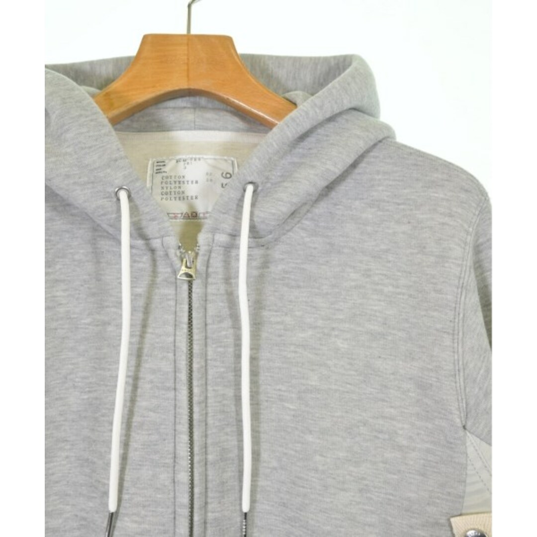 sacai - sacai サカイ パーカー 3(L位) グレー 【古着】【中古 sacai - sacai サカイ パーカー 3(L位) グレー 【古着】【中古