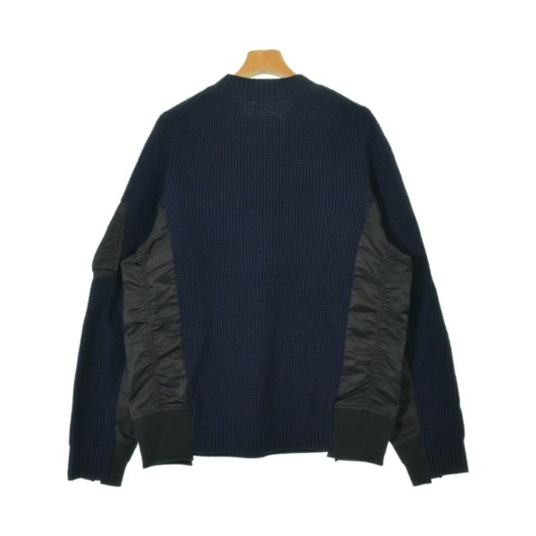 sacai - sacai サカイ ニット・セーター 3(L位) 紺 【古着 sacai - sacai サカイ ニット・セーター 3(L位) 紺 【古着