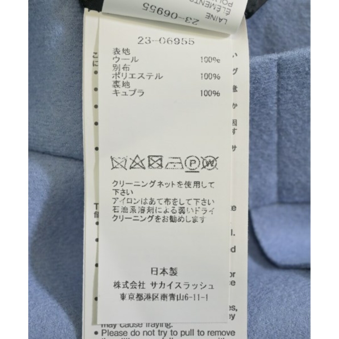 sacai サカイ ひざ丈スカート 青 0(XS位) 0357925M0092 sacai - sacai サカイ ひざ丈スカート 0(XS位) 青 【古着