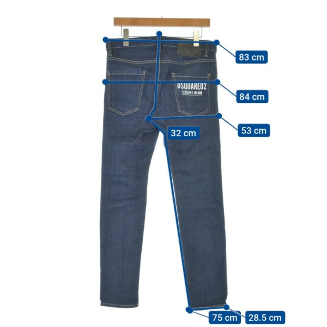 DSQUARED デニムパンツ 44(S位) インディゴ(デニム) 【古着 DSQUARED デニムパンツ 44(S位) インディゴ(デニム) 【古着