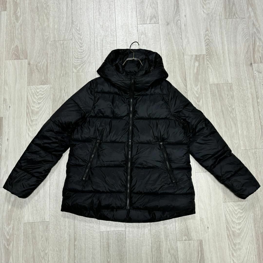 ZARA - ZARA ダウン フード付き USA Sサイズ ブラック □の通販 ZARA - ZARA ダウン フード付き USA Sサイズ ブラック □の通販