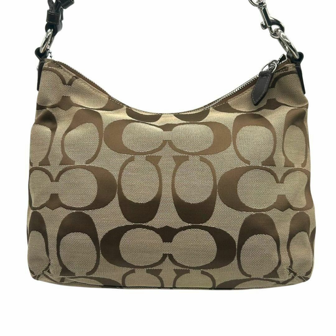 COACH - コーチ ハンドバッグ 2way 茶 シグネチャー ホーボー COACH - コーチ ハンドバッグ 2way 茶 シグネチャー ホーボー