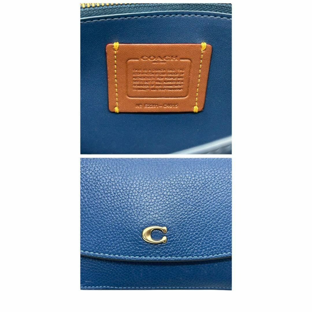 COACH - 美品 コーチ ショルダーバッグ 青 ジョージー レザー C COACH - 美品 コーチ ショルダーバッグ 青 ジョージー レザー C