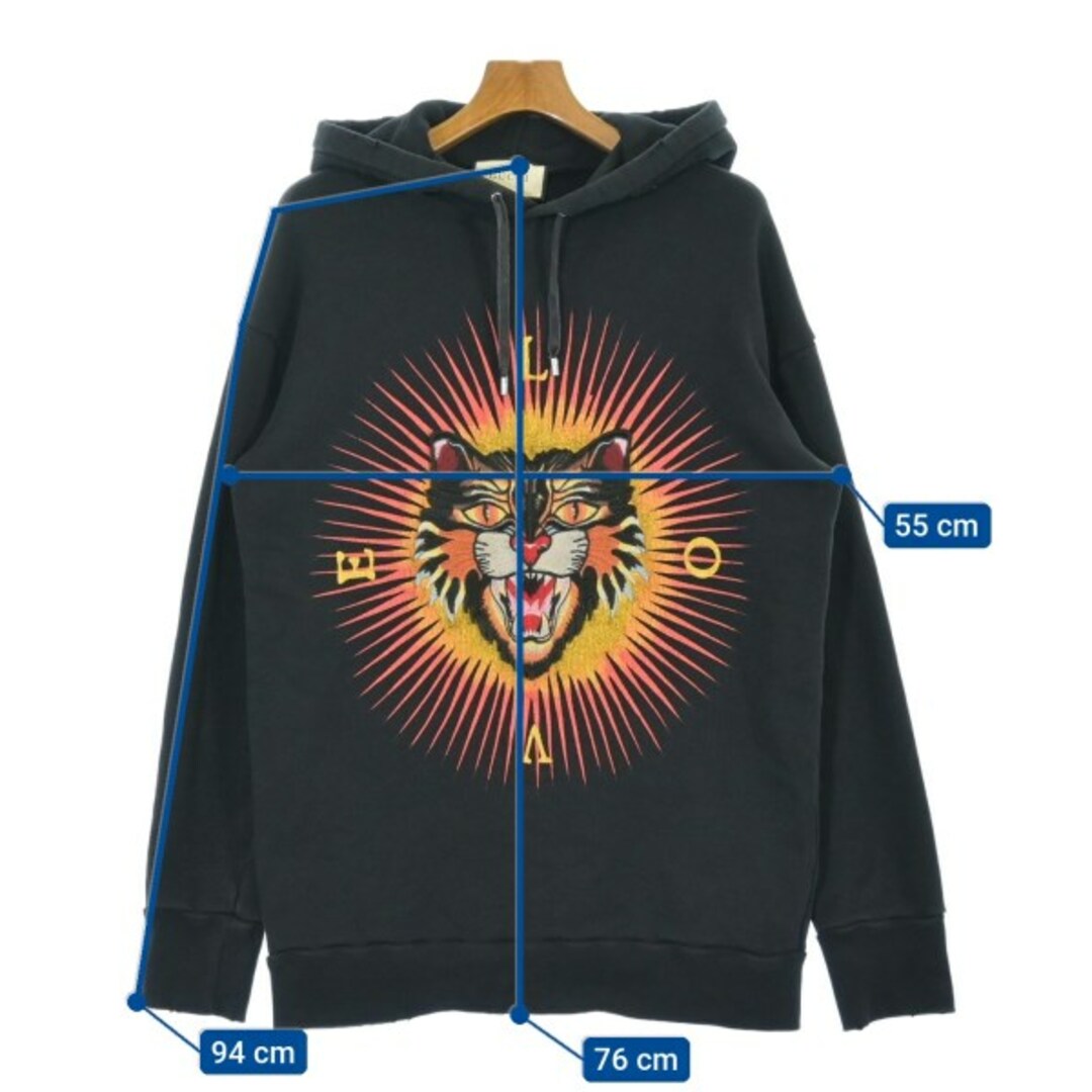 GUCCI - GUCCI グッチ パーカー S 黒 【古着】【中古】の通販 by GUCCI - GUCCI グッチ パーカー S 黒 【古着】【中古】の通販 by