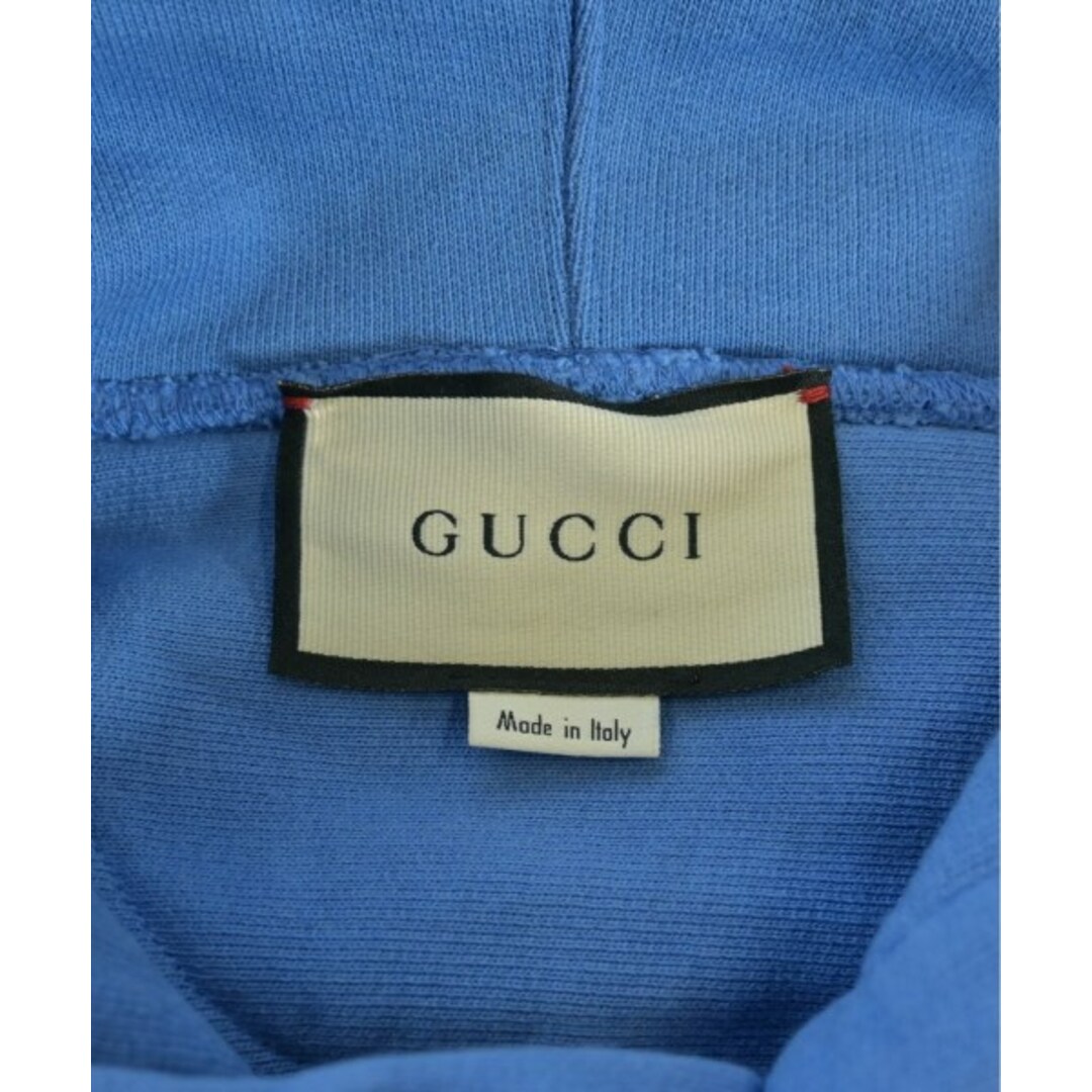 GUCCI - GUCCI グッチ パーカー XL 水色 【古着】【中古】の通販 GUCCI - GUCCI グッチ パーカー XL 水色 【古着】【中古】の通販