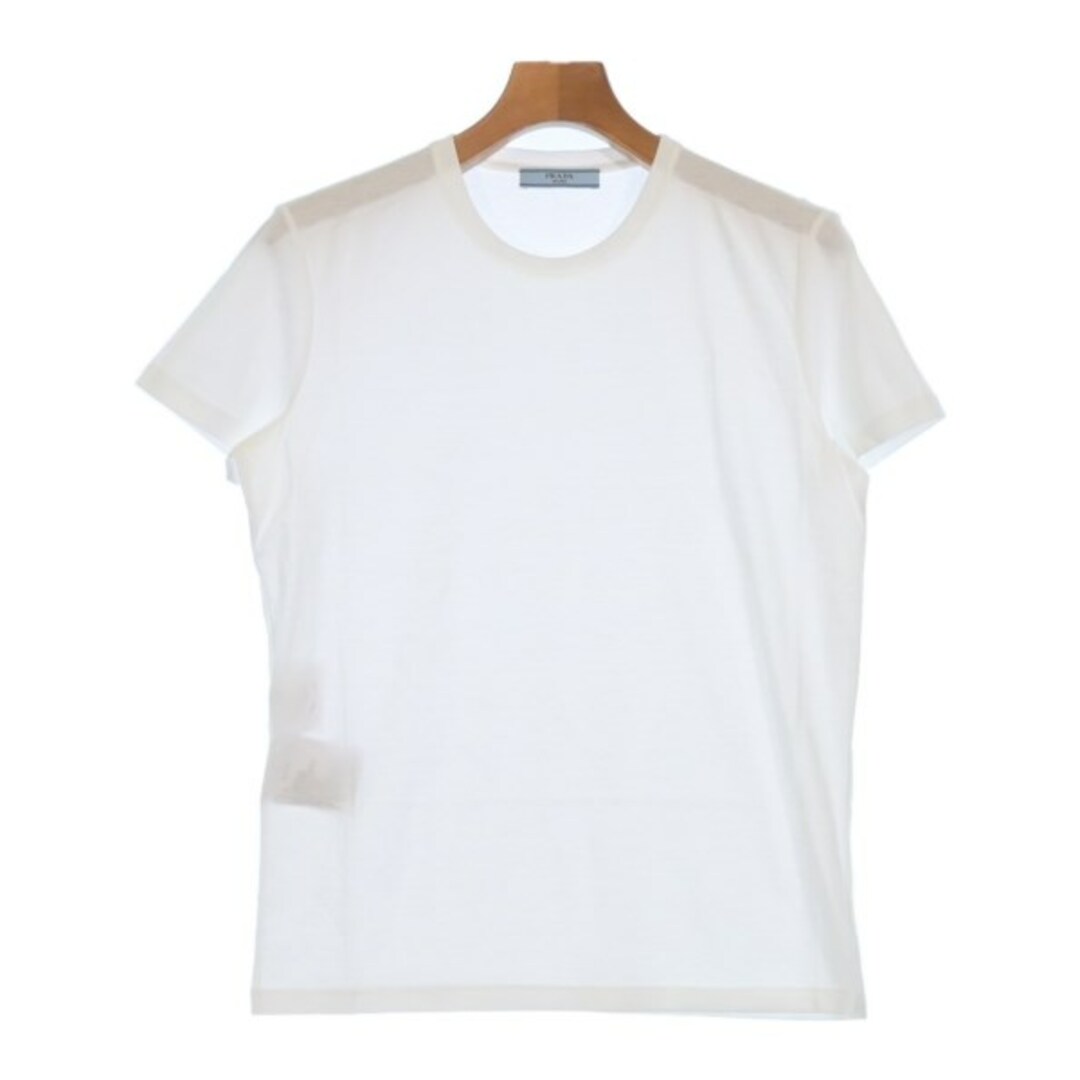 PRADA - PRADA プラダ Tシャツ・カットソー L 白 【古着】【中古 PRADA - PRADA プラダ Tシャツ・カットソー L 白 【古着】【中古