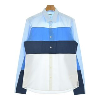 KENZO - KENZO ケンゾー カジュアルシャツ 40(L位) 水色x紺x白等 KENZO - KENZO ケンゾー カジュアルシャツ 40(L位) 水色x紺x白等