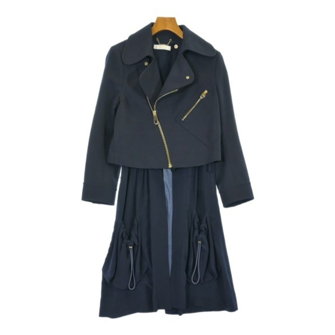 Chloe - Chloe クロエ コート(その他) 36(XS位) 青 【古着 Chloe - Chloe クロエ コート(その他) 36(XS位) 青 【古着