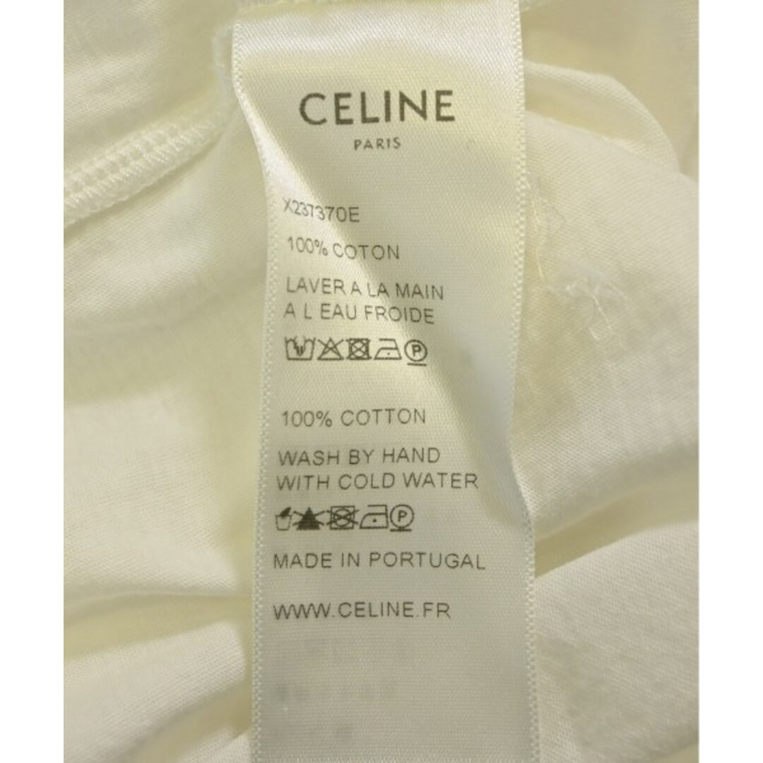 CELINE - CELINE セリーヌ Tシャツ・カットソー S 白等 【古着 CELINE - CELINE セリーヌ Tシャツ・カットソー S 白等 【古着