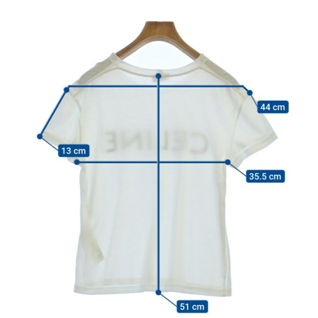 CELINE - CELINE セリーヌ Tシャツ・カットソー S 白等 【古着 CELINE - CELINE セリーヌ Tシャツ・カットソー S 白等 【古着