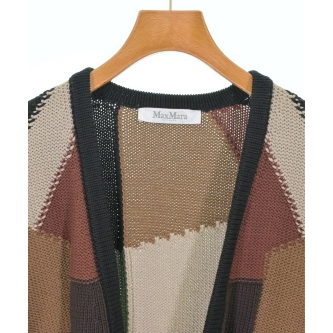 Max Mara - Max Mara カーディガン S 茶xカーキxベージュ等(総柄 Max Mara - Max Mara カーディガン S 茶xカーキxベージュ等(総柄