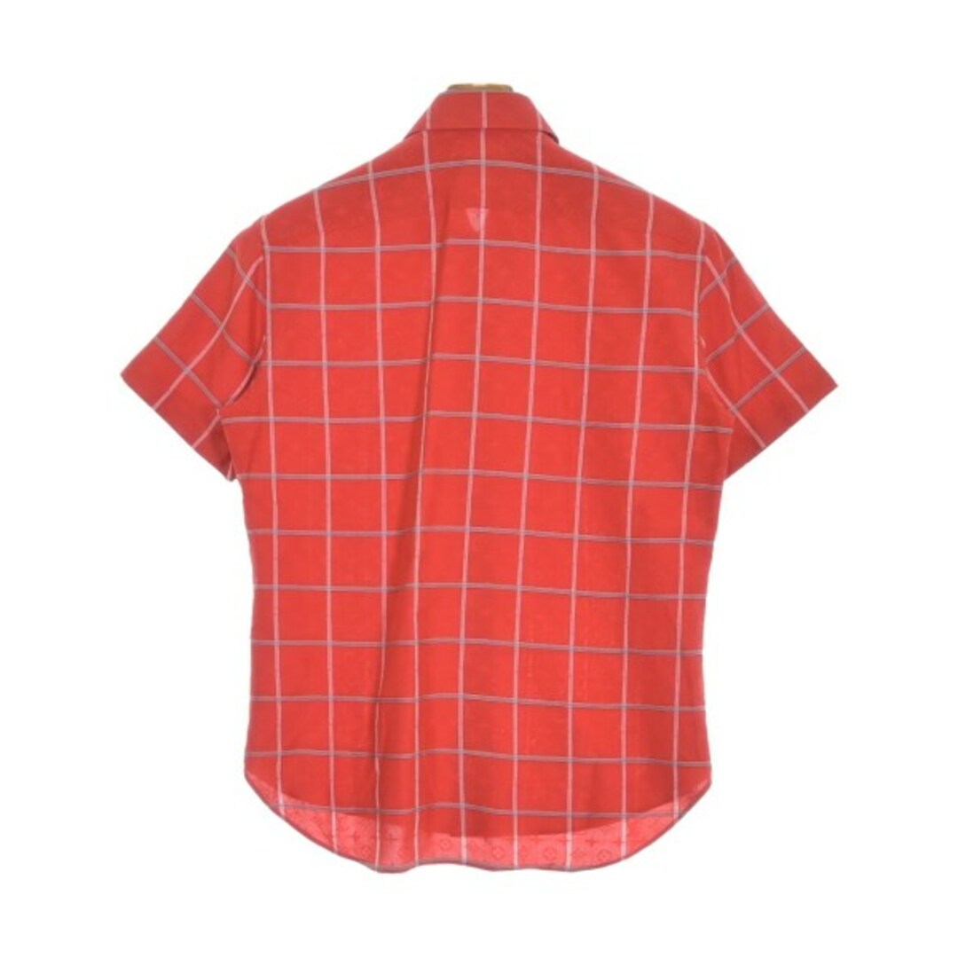LOUIS VUITTON - LOUIS VUITTON カジュアルシャツ XS 赤x紺系等 LOUIS VUITTON - LOUIS VUITTON カジュアルシャツ XS 赤x紺系等