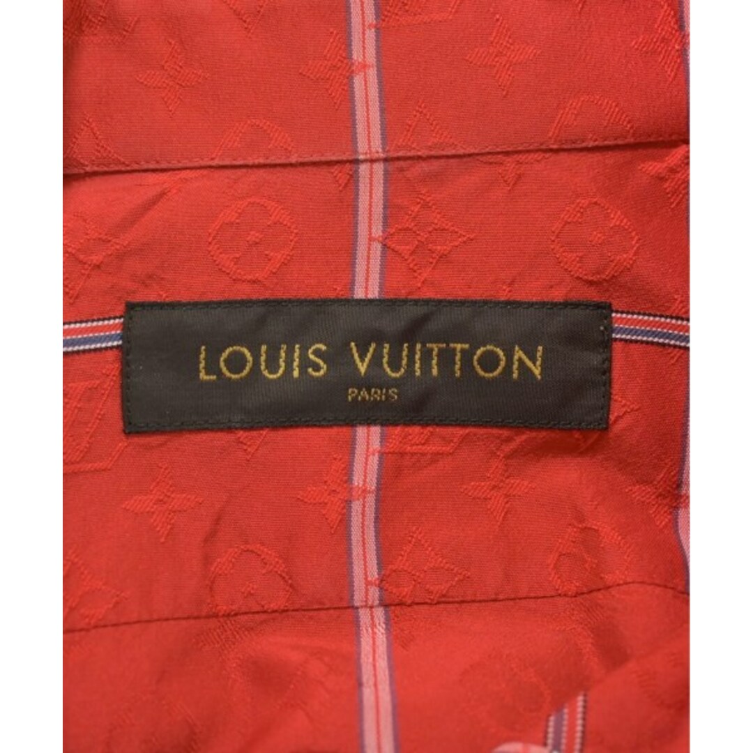 LOUIS VUITTON - LOUIS VUITTON カジュアルシャツ XS 赤x紺系等 LOUIS VUITTON - LOUIS VUITTON カジュアルシャツ XS 赤x紺系等