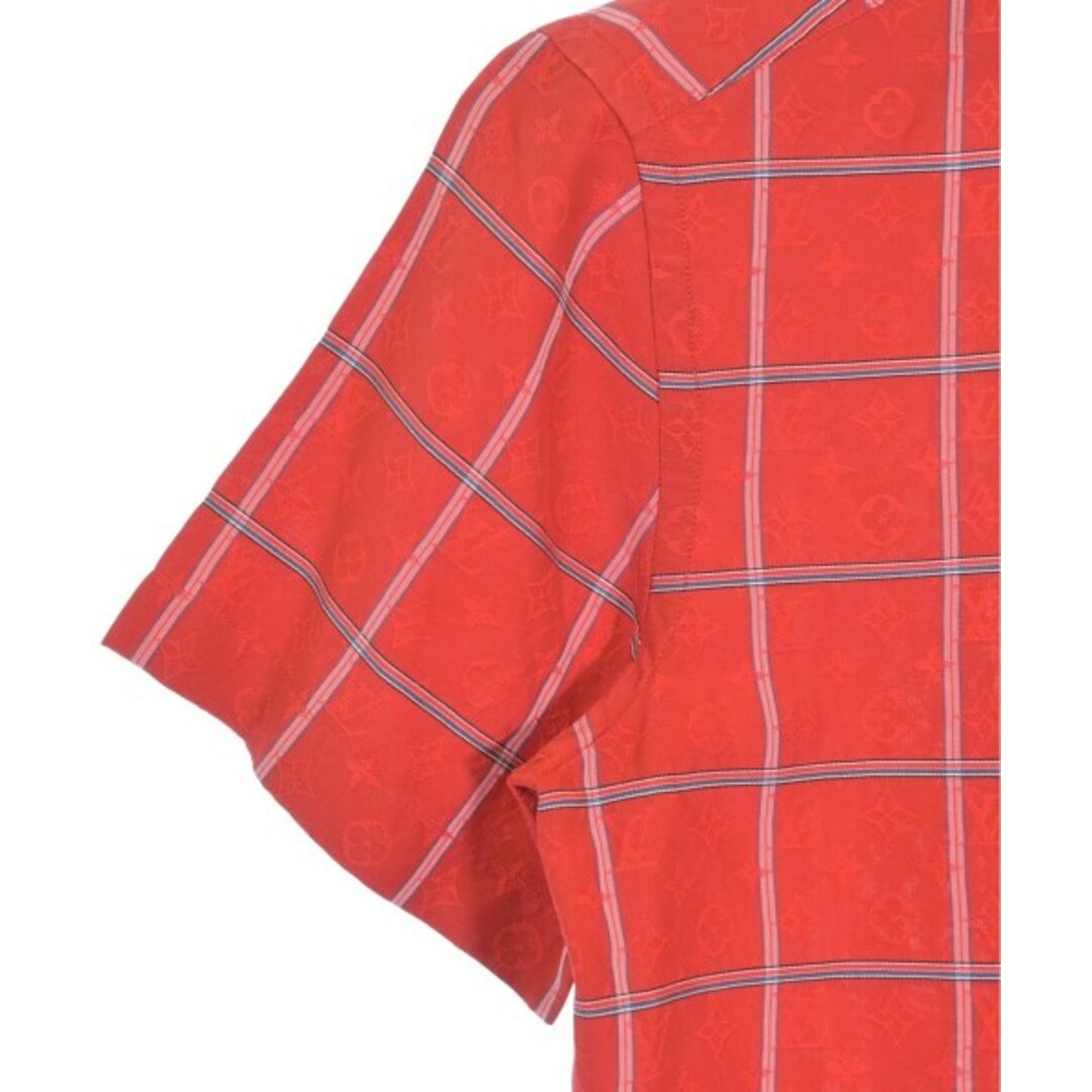 LOUIS VUITTON - LOUIS VUITTON カジュアルシャツ XS 赤x紺系等 LOUIS VUITTON - LOUIS VUITTON カジュアルシャツ XS 赤x紺系等