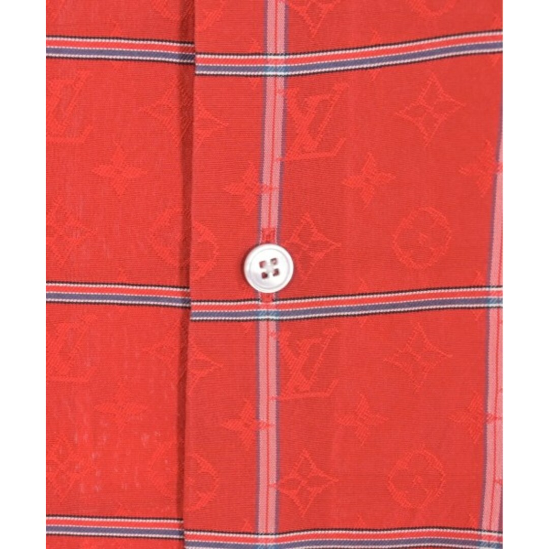 LOUIS VUITTON - LOUIS VUITTON カジュアルシャツ XS 赤x紺系等 LOUIS VUITTON - LOUIS VUITTON カジュアルシャツ XS 赤x紺系等