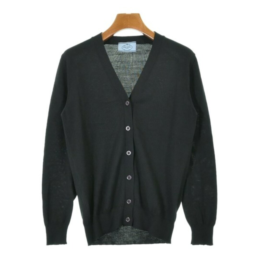 PRADA - PRADA プラダ カーディガン 36(XS位) 黒 【古着】【中古 PRADA - PRADA プラダ カーディガン 36(XS位) 黒 【古着】【中古