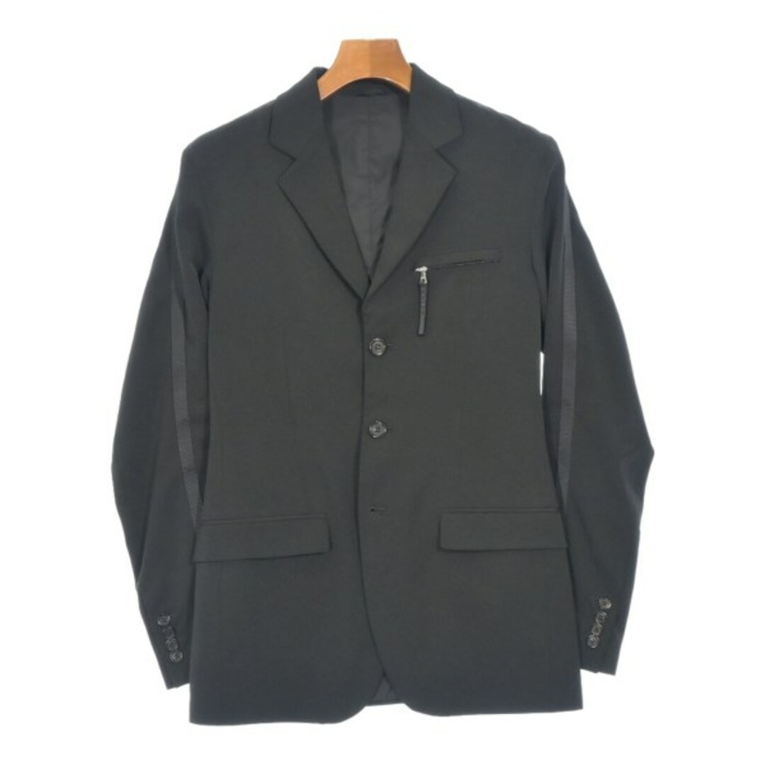 PRADA - PRADA プラダ テーラードジャケット 44(S位) 黒 【古着 PRADA - PRADA プラダ テーラードジャケット 44(S位) 黒 【古着