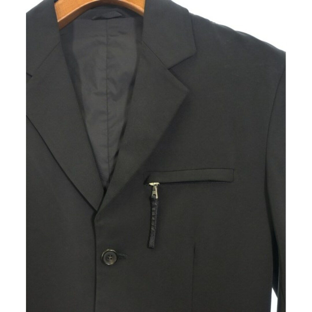 PRADA - PRADA プラダ テーラードジャケット 44(S位) 黒 【古着 PRADA - PRADA プラダ テーラードジャケット 44(S位) 黒 【古着