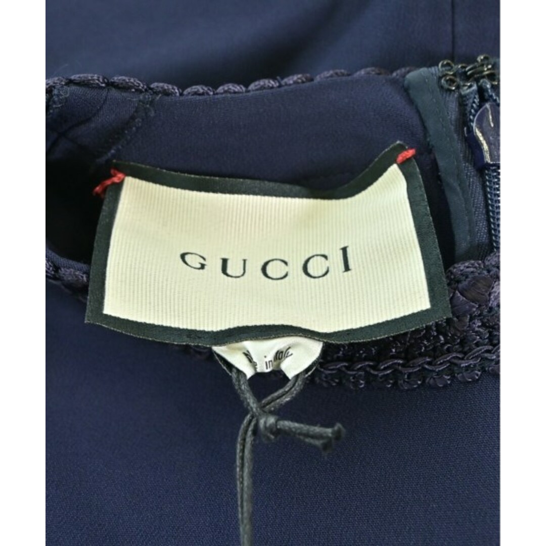 GUCCI - GUCCI グッチ ワンピース 36(XS位) 紺 【古着】【中古 GUCCI - GUCCI グッチ ワンピース 36(XS位) 紺 【古着】【中古