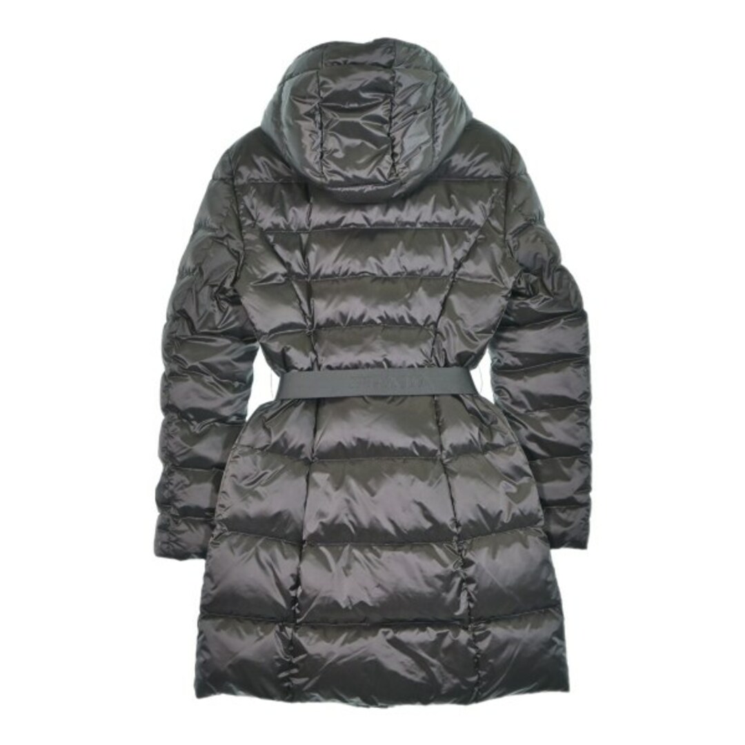 PRADA - PRADA プラダ ダウンコート 38(S位) グレー系 【古着 PRADA - PRADA プラダ ダウンコート 38(S位) グレー系 【古着
