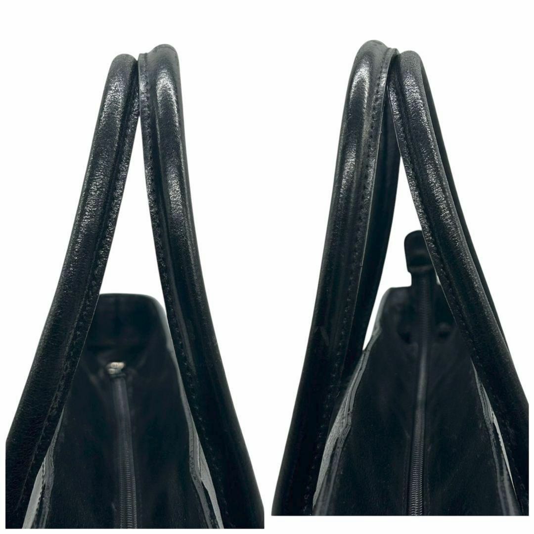 FURLA - フルラ ハンドバッグ ビジネス 黒 レザー A4収納 金具 FURLA - フルラ ハンドバッグ ビジネス 黒 レザー A4収納 金具
