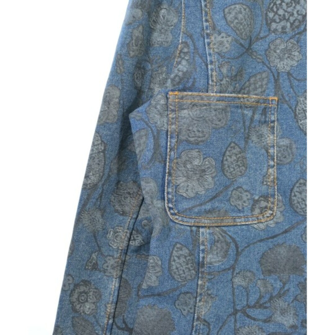 CHANEL - CHANEL ノーカラージャケット 38(S位) インディゴx CHANEL - CHANEL ノーカラージャケット 38(S位) インディゴx