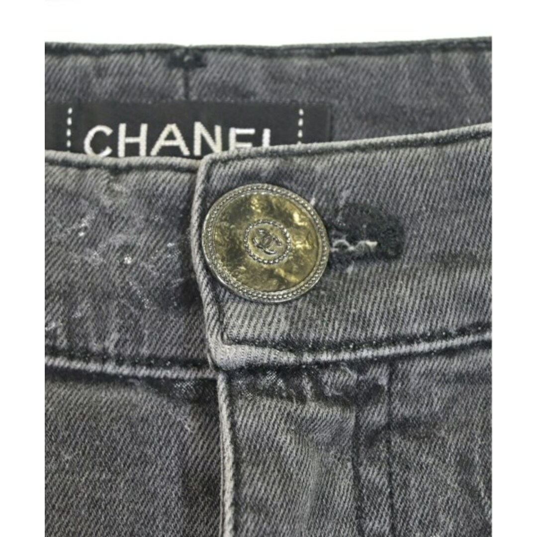 CHANEL - CHANEL シャネル デニムパンツ 40(M位) 黒(デニム CHANEL - CHANEL シャネル デニムパンツ 40(M位) 黒(デニム