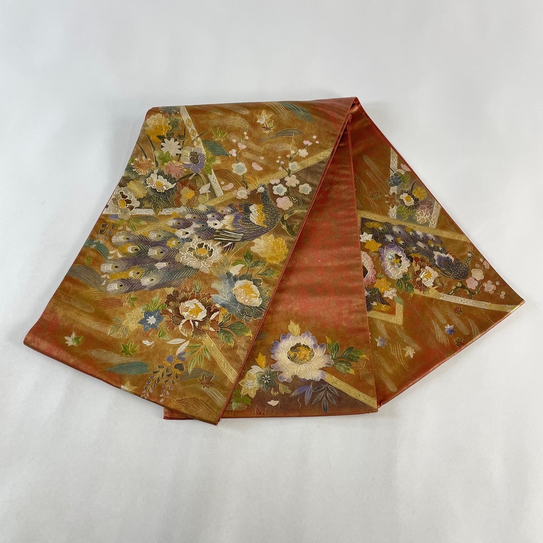 袋帯 名品 お太鼓柄 正絹 【中古】の通販 by バイセル ラクマ店 袋帯 名品 お太鼓柄 正絹 【中古】の通販 by バイセル ラクマ店