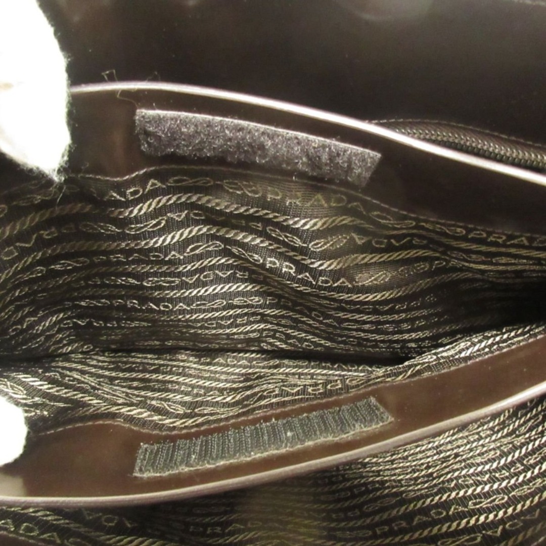 PRADA - 美品 PRADA プラダ ヴィンテージ ガラス加工 エナメル PRADA - 美品 PRADA プラダ ヴィンテージ ガラス加工 エナメル