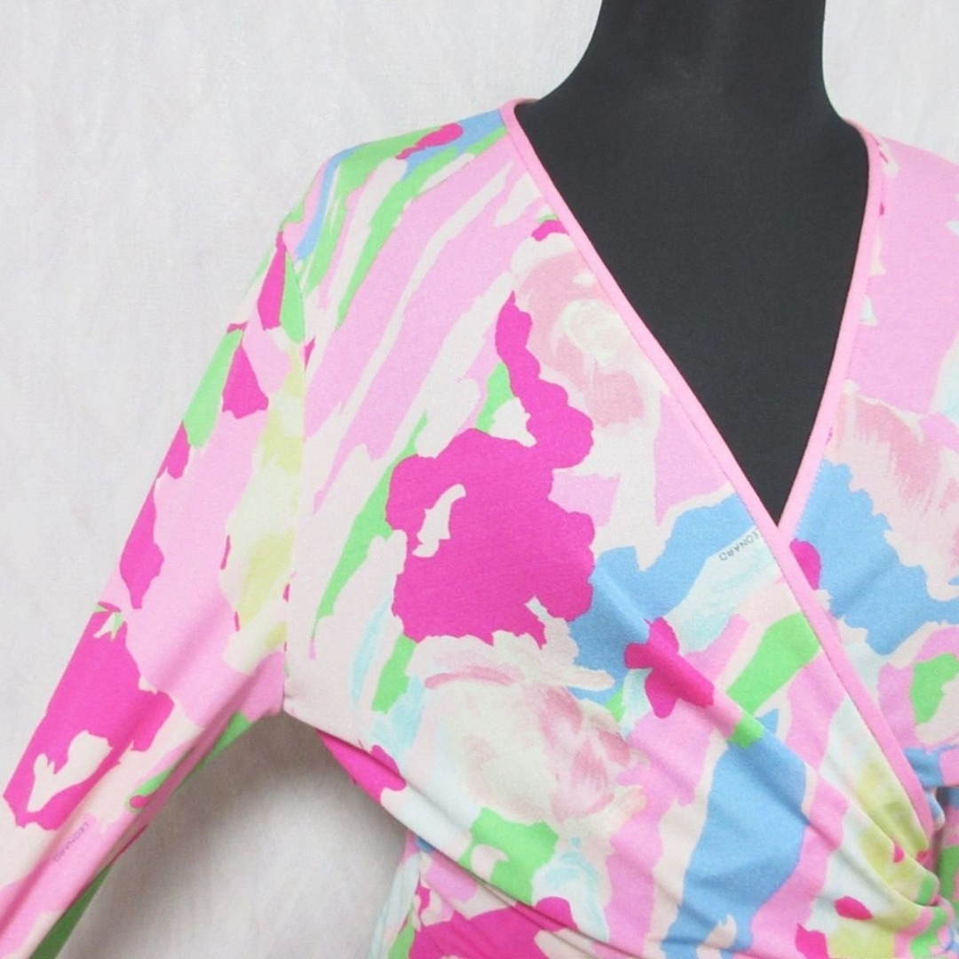 LEONARD - 美品 LEONARD レオナール 花柄 フラワープリント LEONARD - 美品 LEONARD レオナール 花柄 フラワープリント