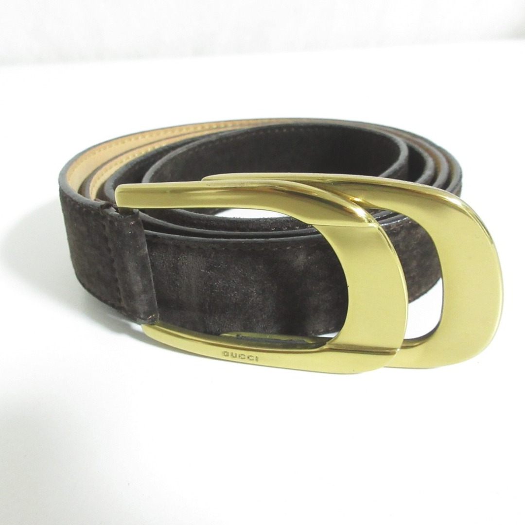 GUCCI - 良品 GUCCI グッチ スエード レザー リングベルト 75/30 GUCCI - 良品 GUCCI グッチ スエード レザー リングベルト 75/30