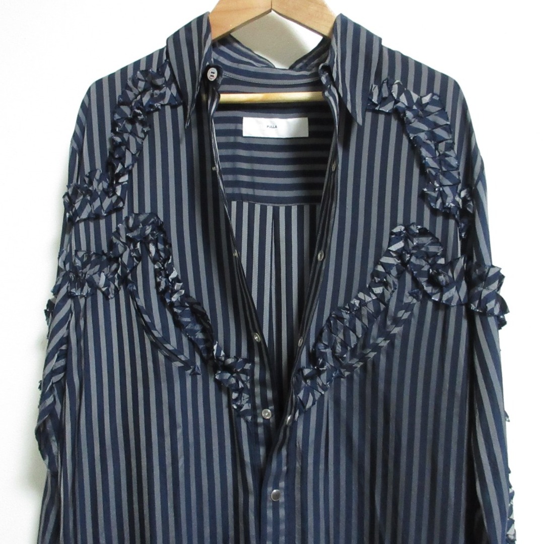 TOGA - 良品 TOGA PULLA トーガプルラ キュプラストライプドレス TOGA - 良品 TOGA PULLA トーガプルラ キュプラストライプドレス