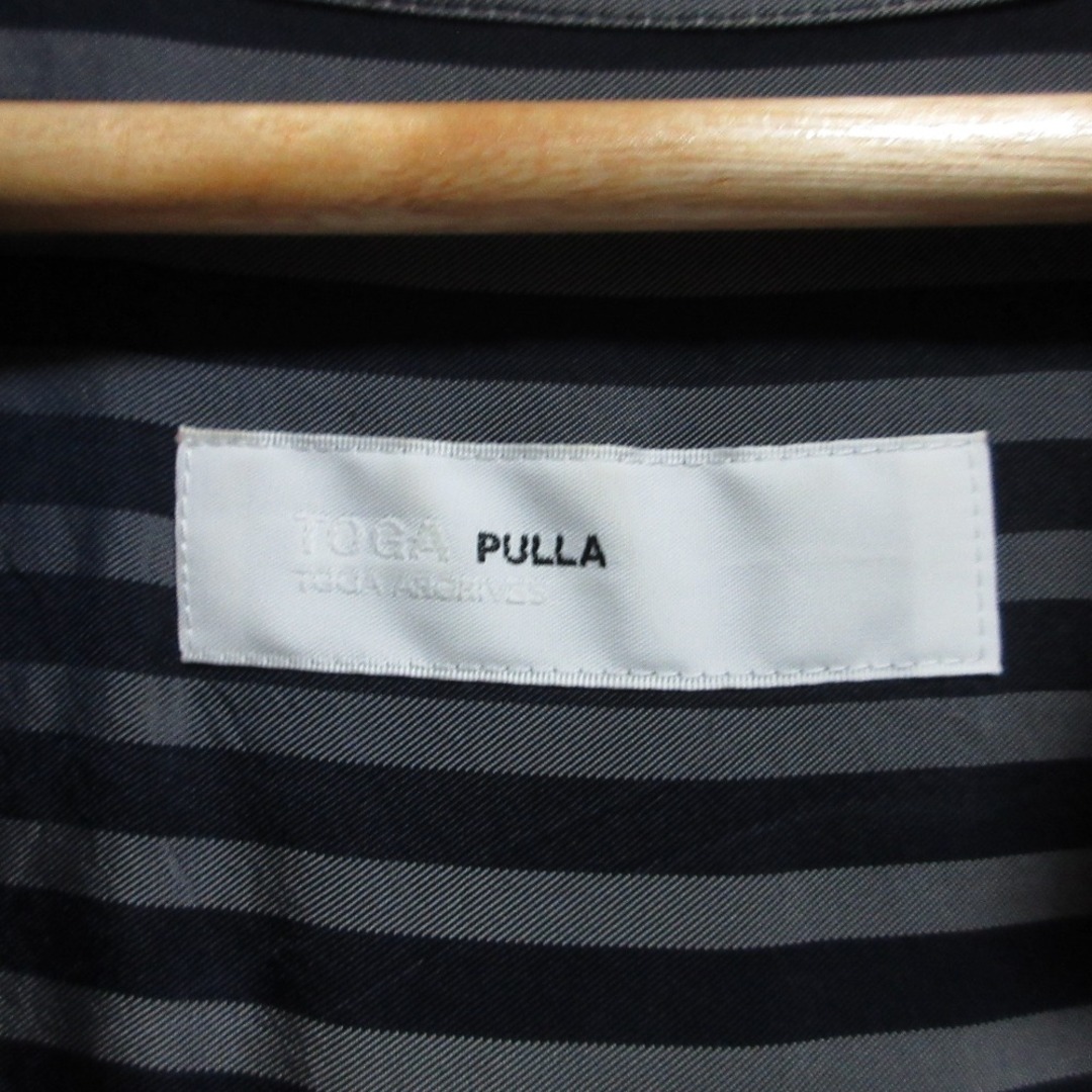 TOGA - 良品 TOGA PULLA トーガプルラ キュプラストライプドレス TOGA - 良品 TOGA PULLA トーガプルラ キュプラストライプドレス