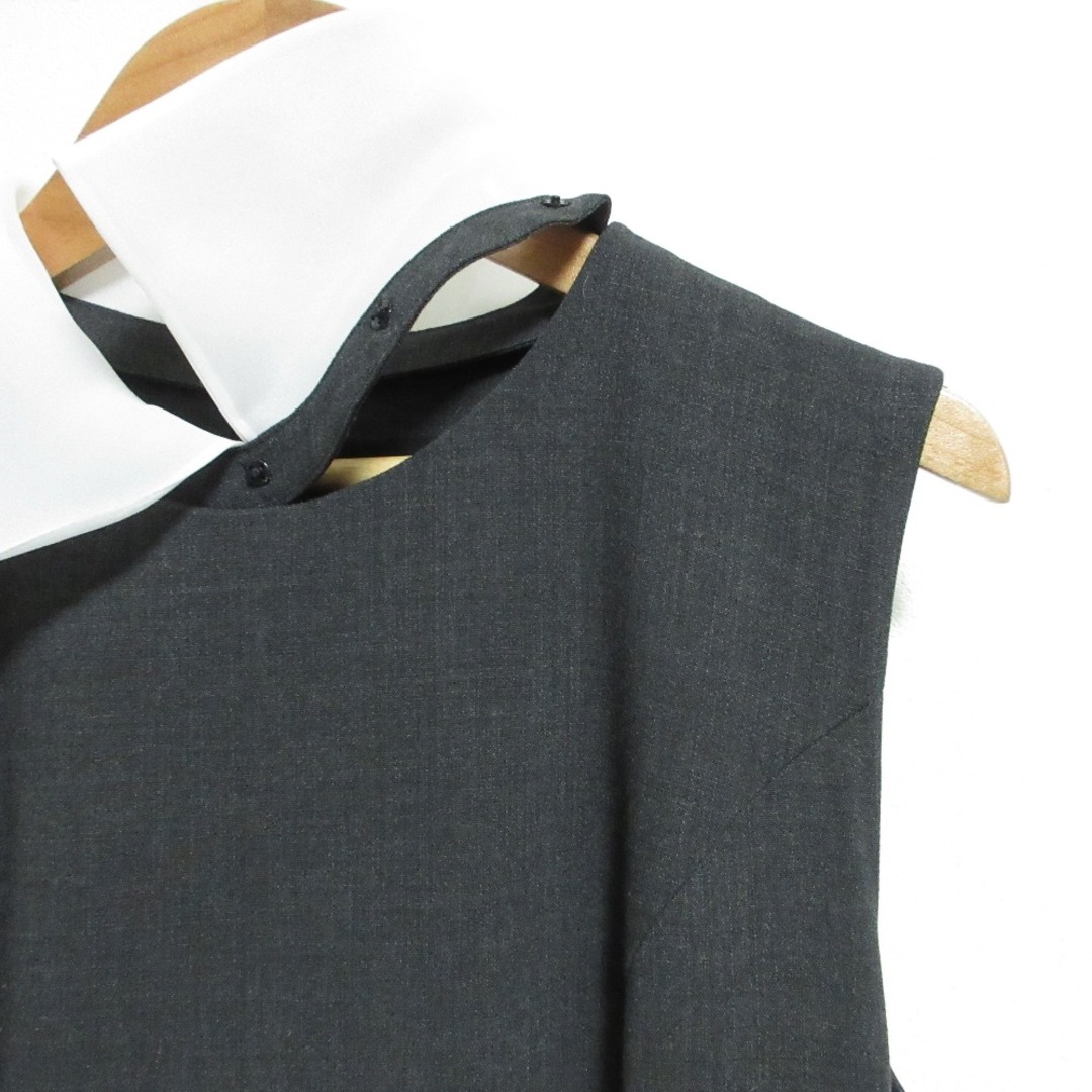 FOXEY - 美品 FOXEY フォクシー 2WAY 白襟付き ノースリーブ FOXEY - 美品 FOXEY フォクシー 2WAY 白襟付き ノースリーブ