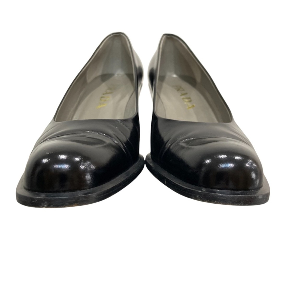 PRADA - 美品 PRADA プラダ レザー チャンキーヒール パンプス PRADA - 美品 PRADA プラダ レザー チャンキーヒール パンプス