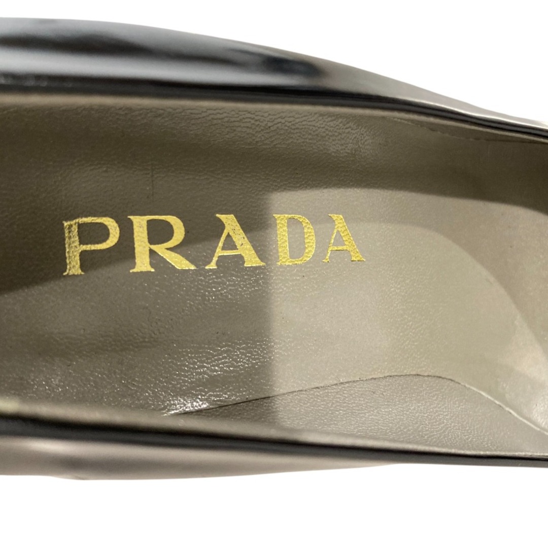 PRADA - 美品 PRADA プラダ レザー チャンキーヒール パンプス PRADA - 美品 PRADA プラダ レザー チャンキーヒール パンプス