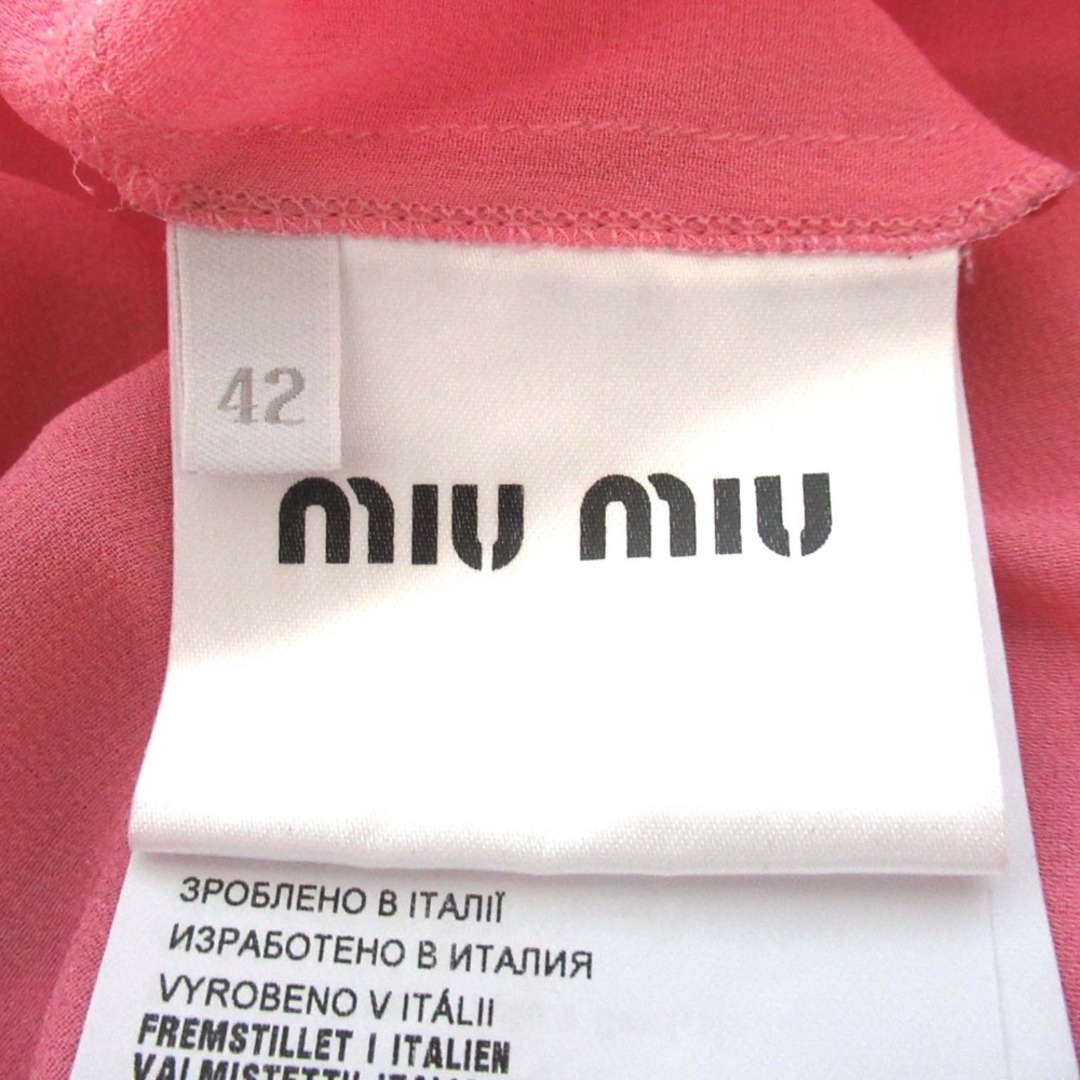 MIU MIU - 美品 miumiu ミュウミュウ フリル プリーツ リボン MIU MIU - 美品 miumiu ミュウミュウ フリル プリーツ リボン