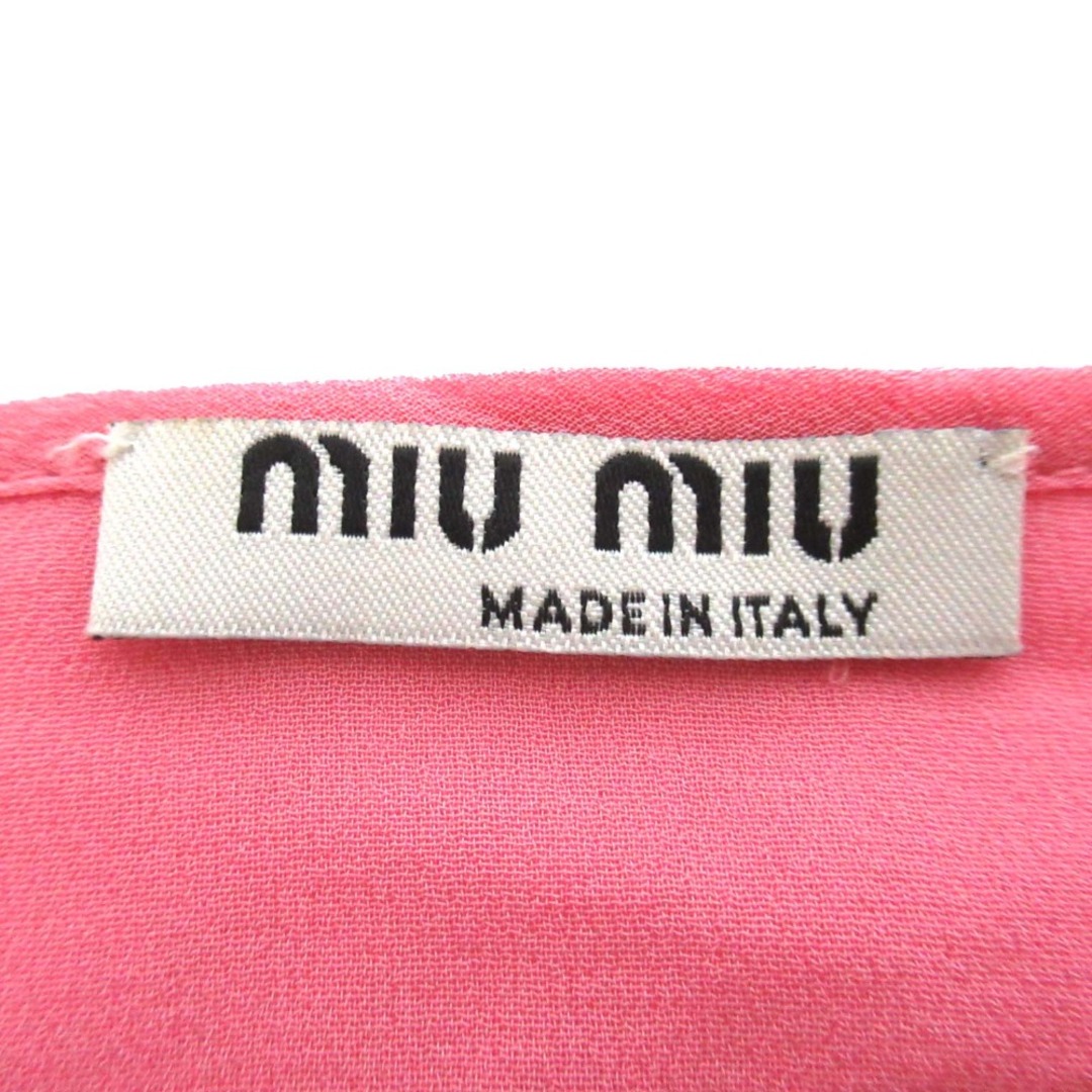 MIU MIU - 美品 miumiu ミュウミュウ フリル プリーツ リボン MIU MIU - 美品 miumiu ミュウミュウ フリル プリーツ リボン
